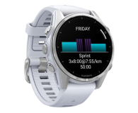 GARMIN Fenix 8 AMOLED Standard Edition 43mm Srebrny z białym paskiem (010-02903-00) - 1277066 - zdjęcie 3